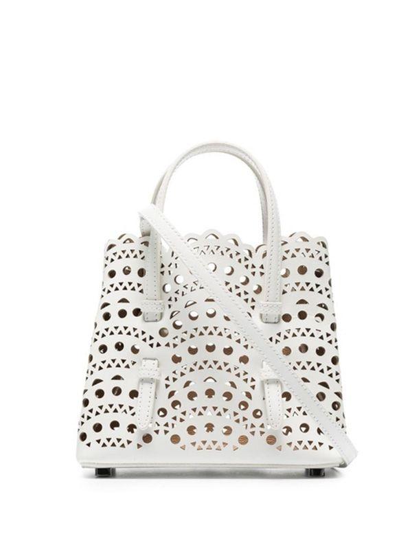 MINA 16 카프스킨 마이크로 토트백