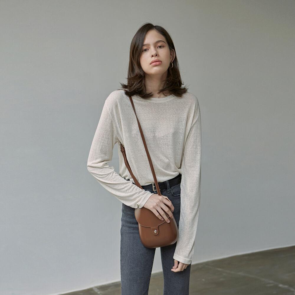 PURE LONG SLEEVE T-SHIRTS_CREAM