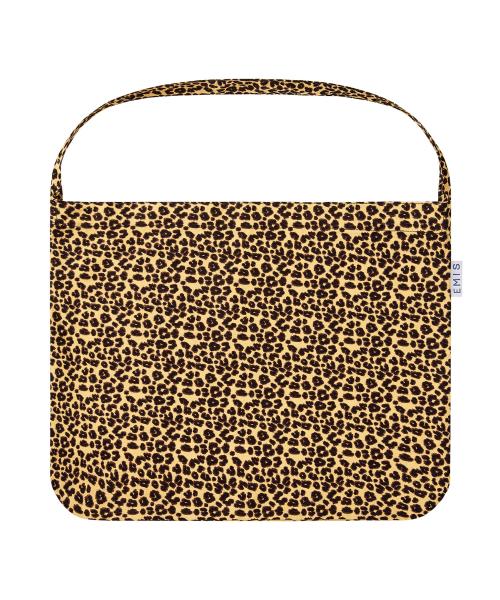 LEOPARD CORDUROY ECO BAG-BEIGE