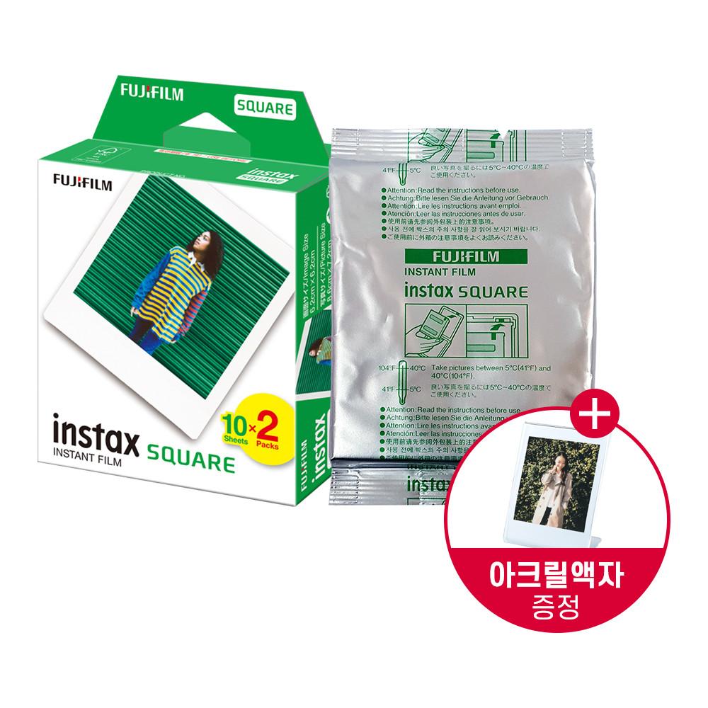 인스탁스 스퀘어필름 3팩(30장)+전용 아크릴액자/폴라로이드 필름/스퀘어카메라 호환환