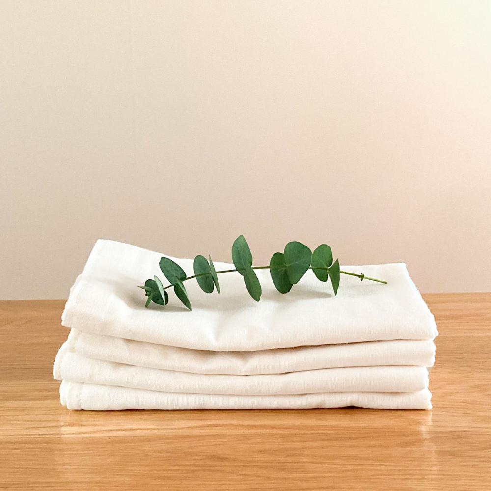 오랜 강화 소창행주 2겹 소형 정련안함 (국내산 무형광 면사) 10+1  oren 먼지없는 주방 그릇닦는 친환경행주