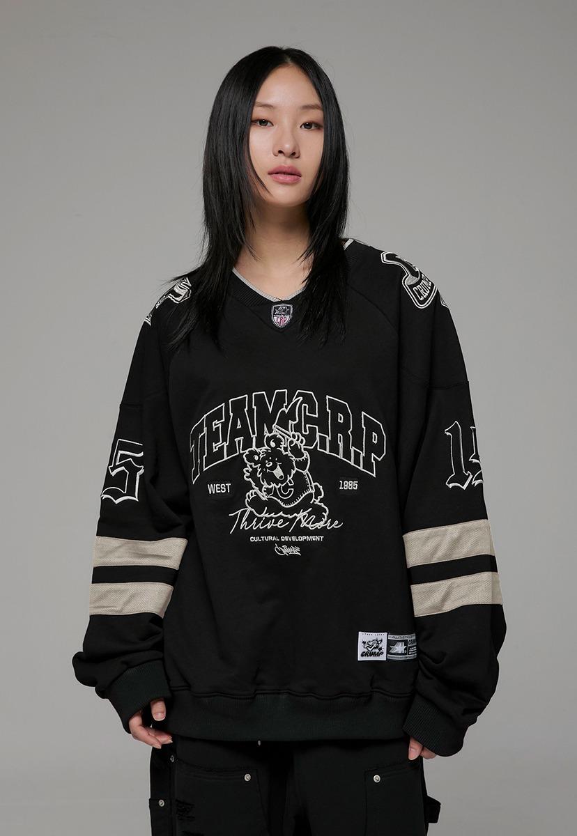 리틀 베어 풋볼 스웨트셔츠 [블랙]