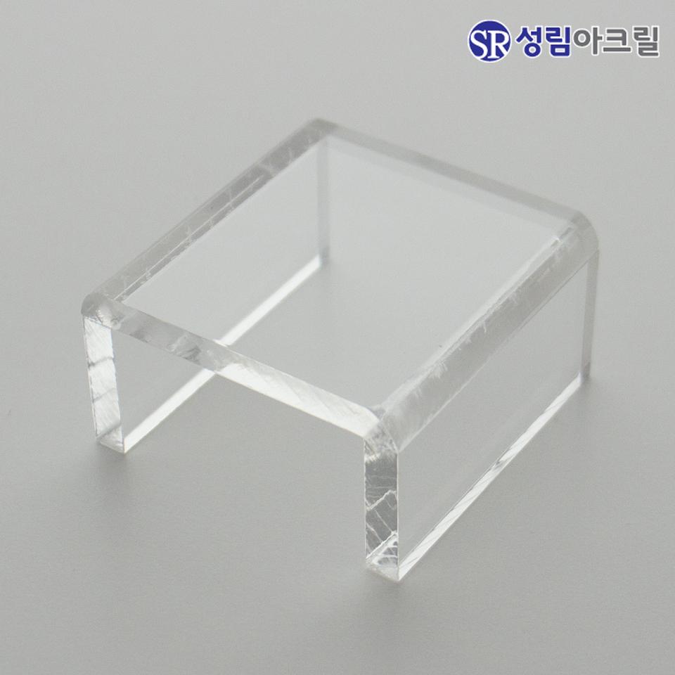아크릴 선반 ㄷ자 투명 소품 수납 미니 진열 레고 피규어 받침 거치대 주문제작 MINI