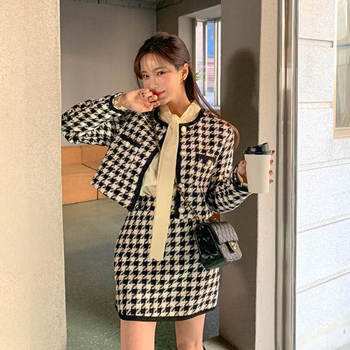 유스하운드자켓&스커트 SET