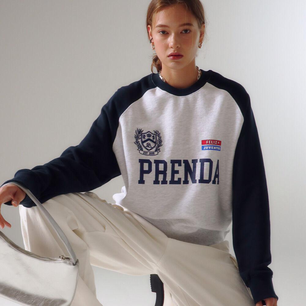 JUVENTUD COMBINATION RAGLAN SWEATSHIRT HEATHER GRAY