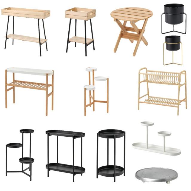 인테리어 화분 스탠드 받침대 선반 우드 철재 원목 다육 정리대 식물 거실 베란다 거치대