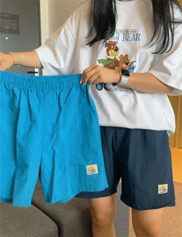 돌핀 쿨 파우치 밴딩 반바지 (9color) ‘남자사이즈open!♥'