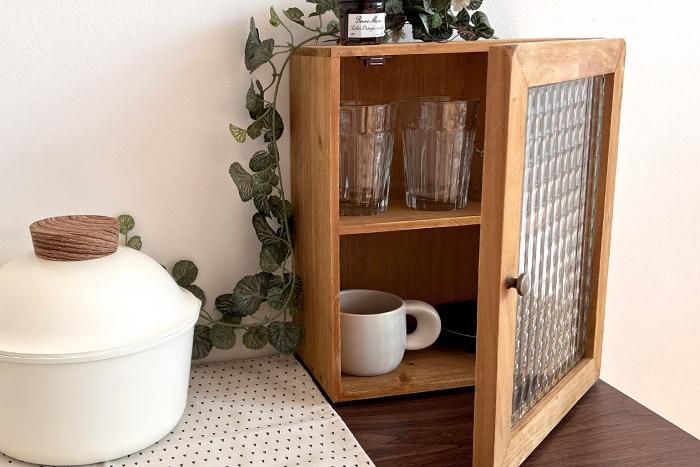 우드 빈티지 미니수납장 2단