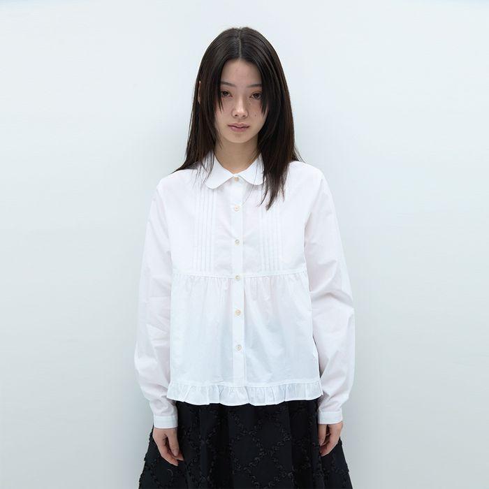FRILL BLOUSE_WHITE