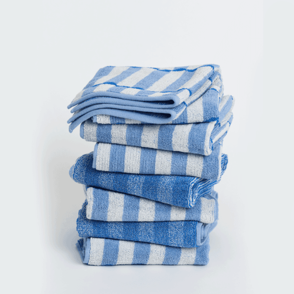 라이트블루 리버스타일 페이스 타월 (1P, 5P, 10P)