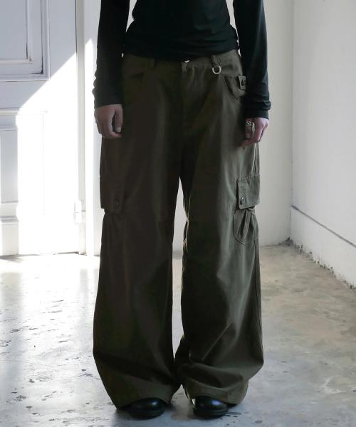 Draw Pocket Work Pants - Khaki