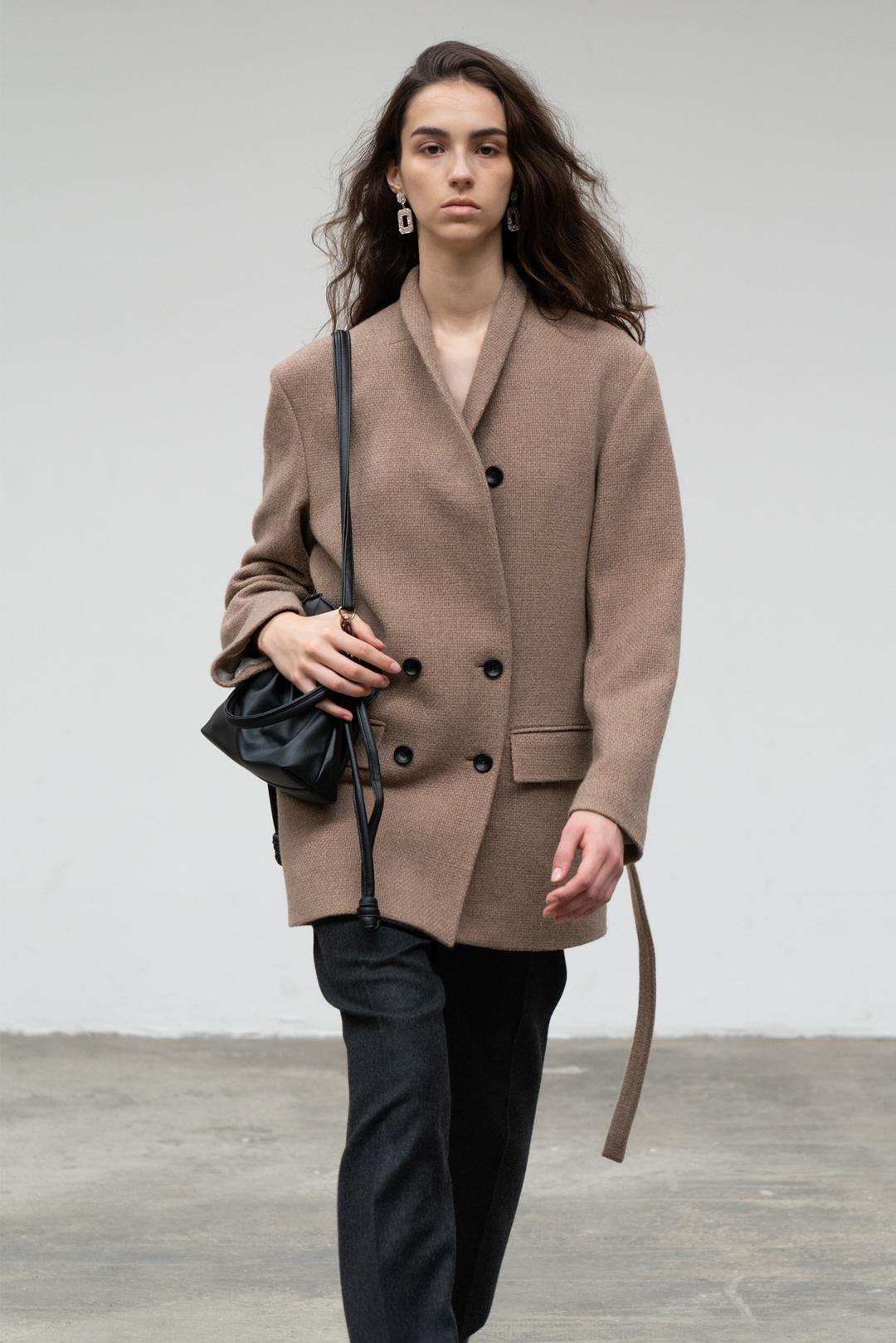 Robe jacket _pale brown