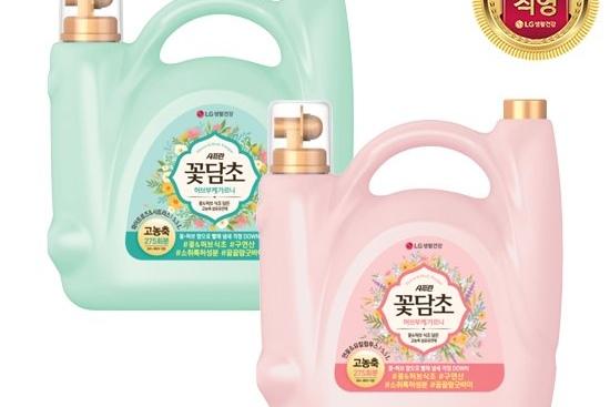 샤프란 꽃담초 섬유유연제 용기 5.5L (연꽃/로즈 택1)