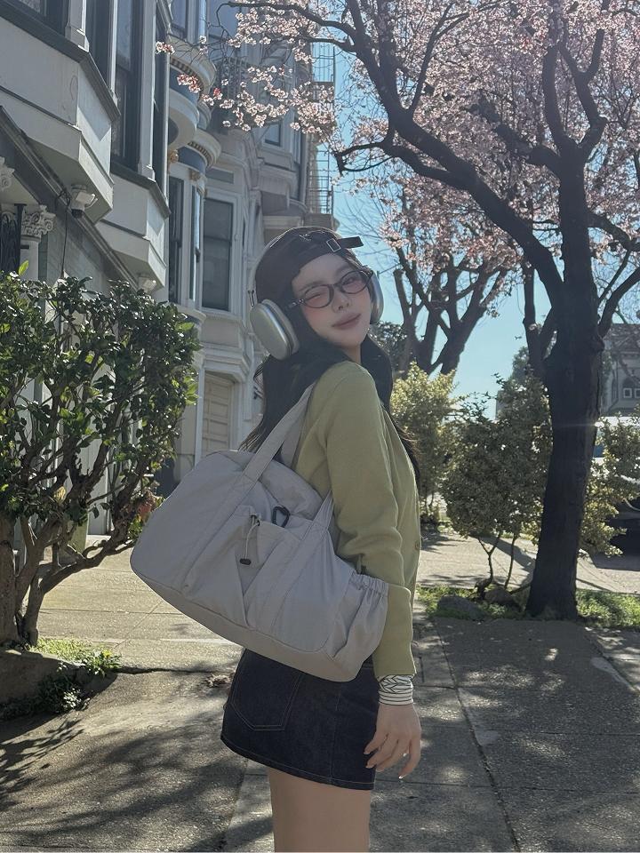 슈펜 [블랙 컬러 2차 예약배송][은채PICK] 나일론 카라비너 더플백_보부상백 보부상가방 여행가방 나일론가방 숄더백 보스턴백 가방 (HPABCFA502 re) HPABCGA001