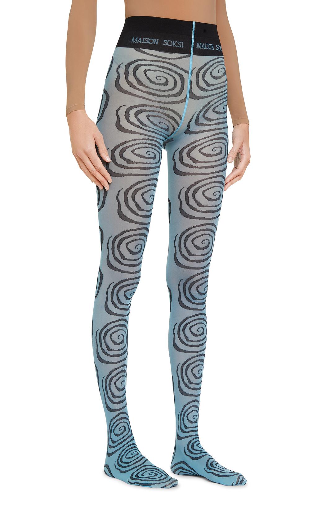 Super Wormhole – Blue Denim Tights
