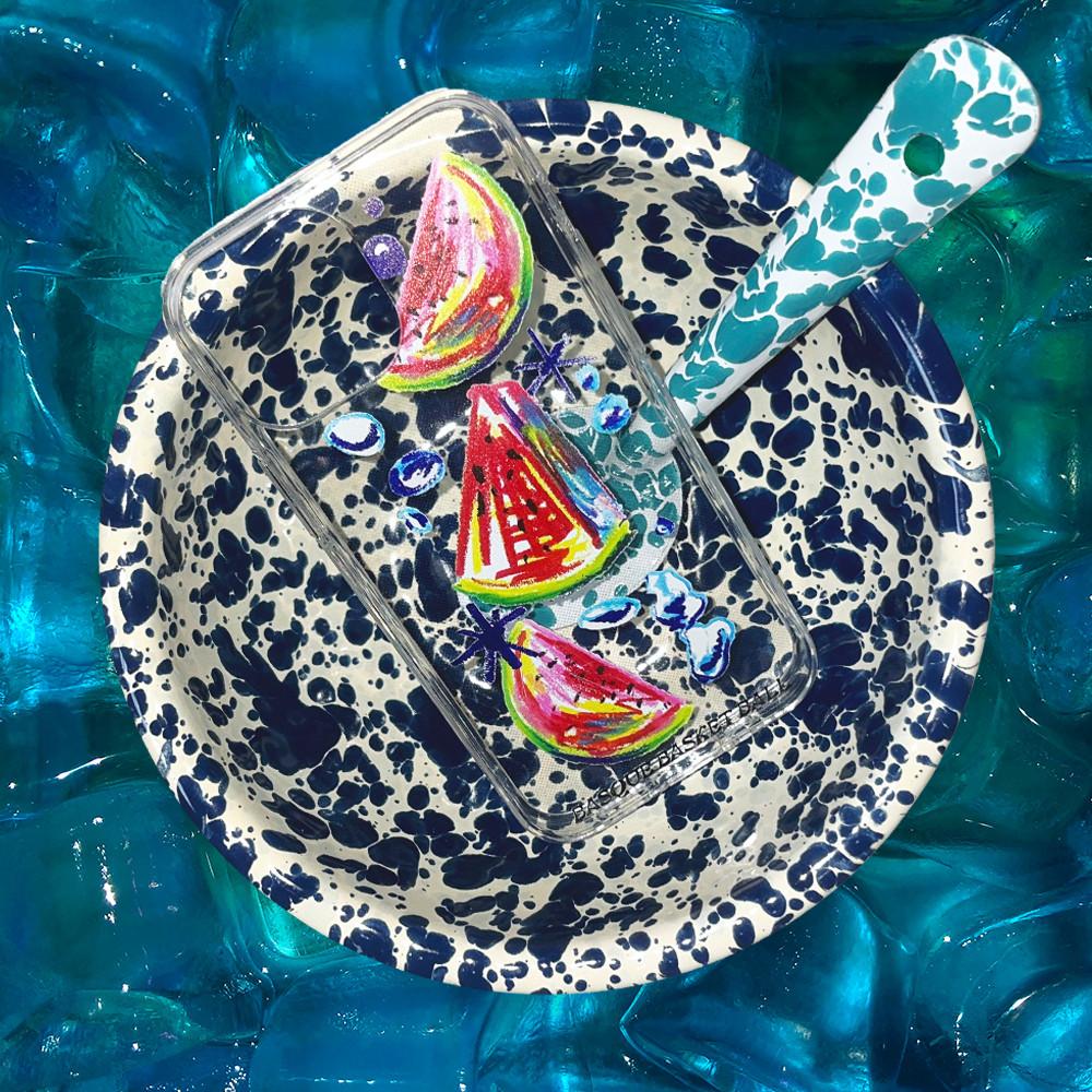 (CLEAR) WATER WATERMELON (워터 워터멜론 클리어 수박 폰케이스) : 바스크바스켓볼