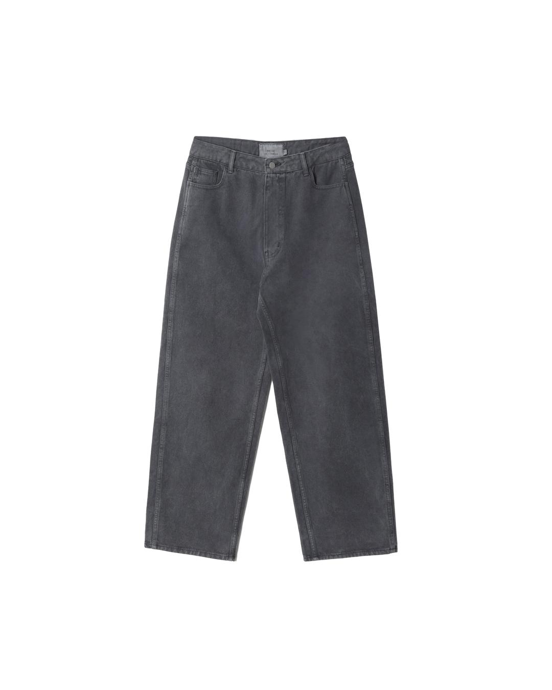 WIDE DYEING DENIM PANTS DEEP GREY (3/15 출고)