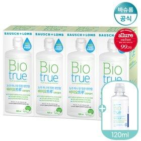 바슈롬 리뉴 바이오트루 500ml x4개 + 120ml 렌즈세척액