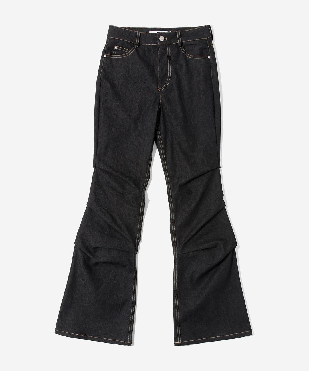 ke610c. Bootcut Shirring Denim Pants