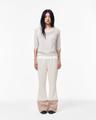 TWO-TONE PANTS ivory