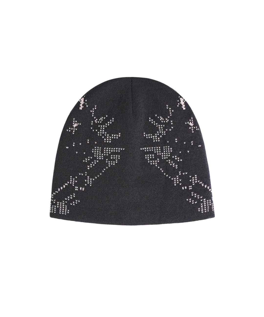 [PREVIEW] Scattered Graphic Reversible Beanie / Charcoal