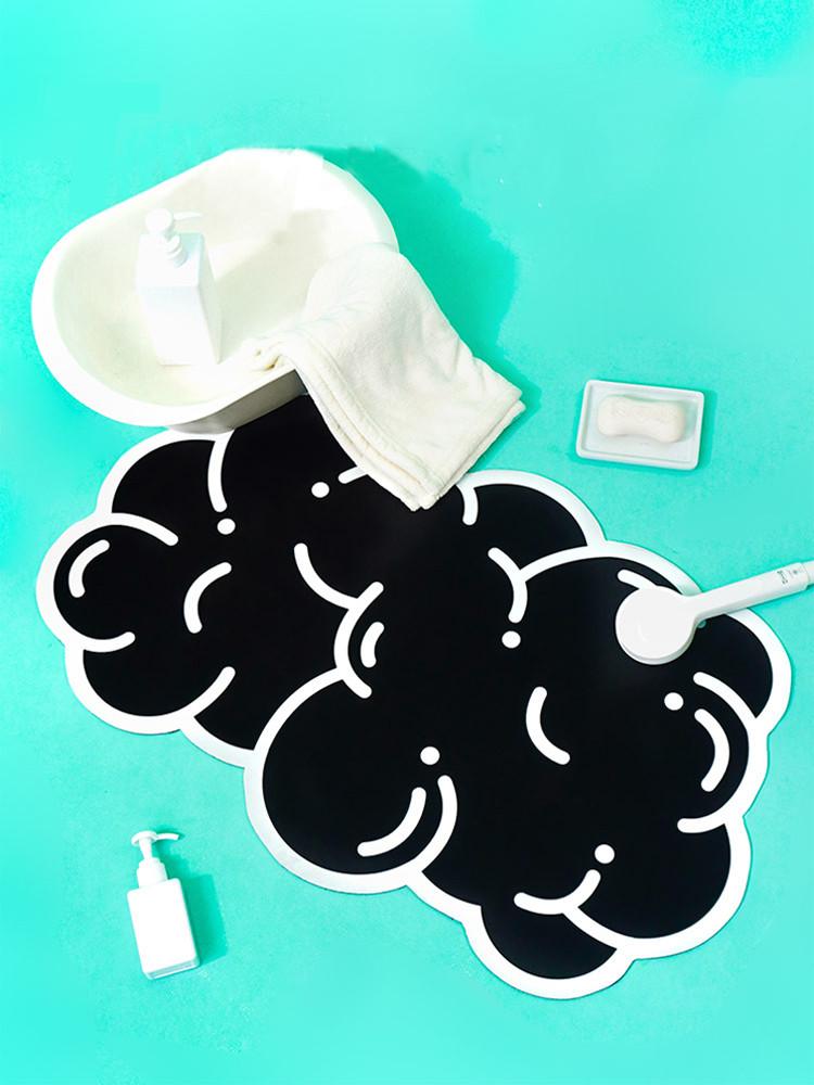 Exploding Cloud 소프트 규조토 욕실 발매트 (3COLOR)