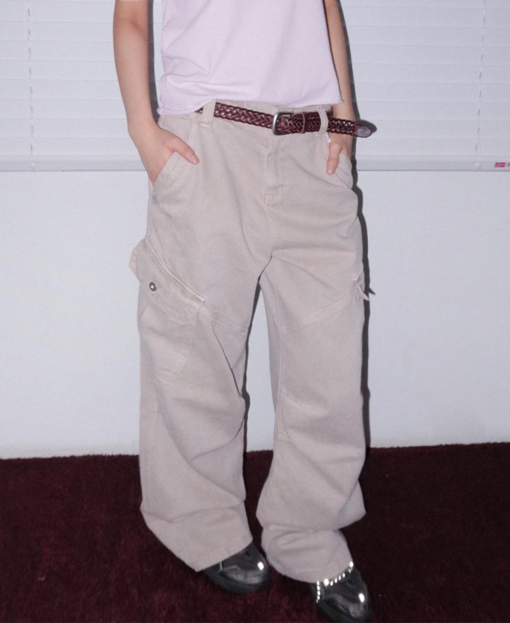 낫띵인커먼 베른 플랩 와이드 카고팬츠