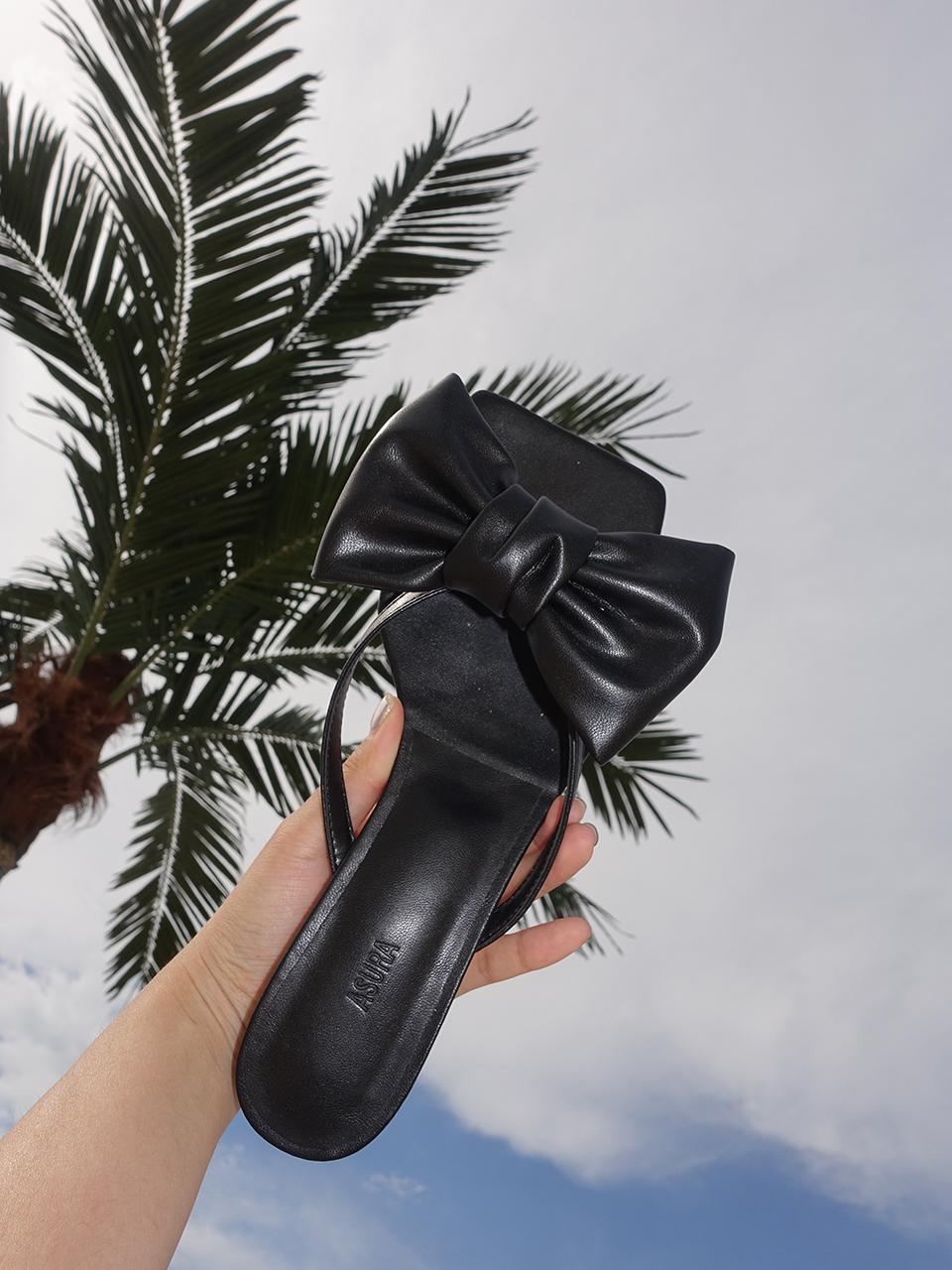 CUSTOM LEATHER MULE (BLACK)