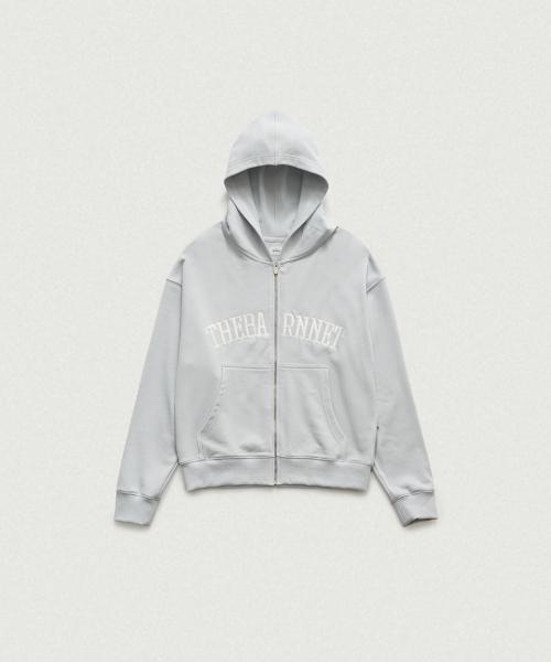 Campie Sweat Zip-Up Hoodie Jacket_Pale Blue