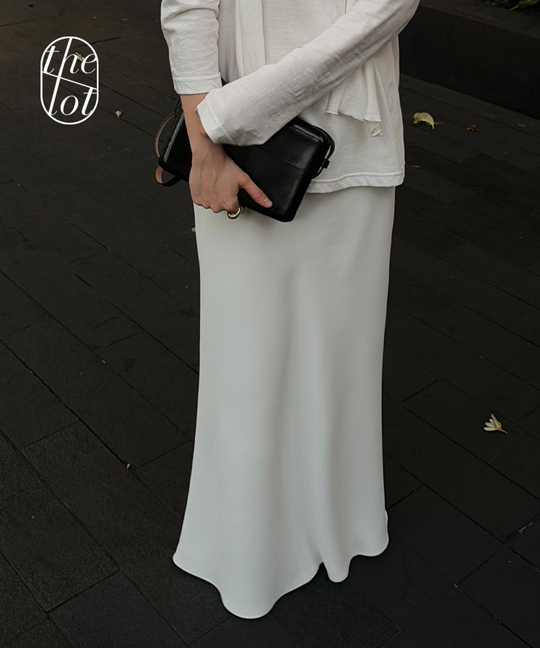더롯 [founders] 파운더스 모데나 맥시 밴딩 머메이드 스커트 (2color) A라인/롱/치마/데일리/출근룩/하객룩/모임룩/격식룩/봄신상