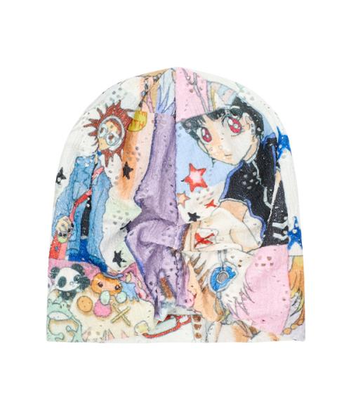 YB x Oliwa Graphic Knit Beanie
