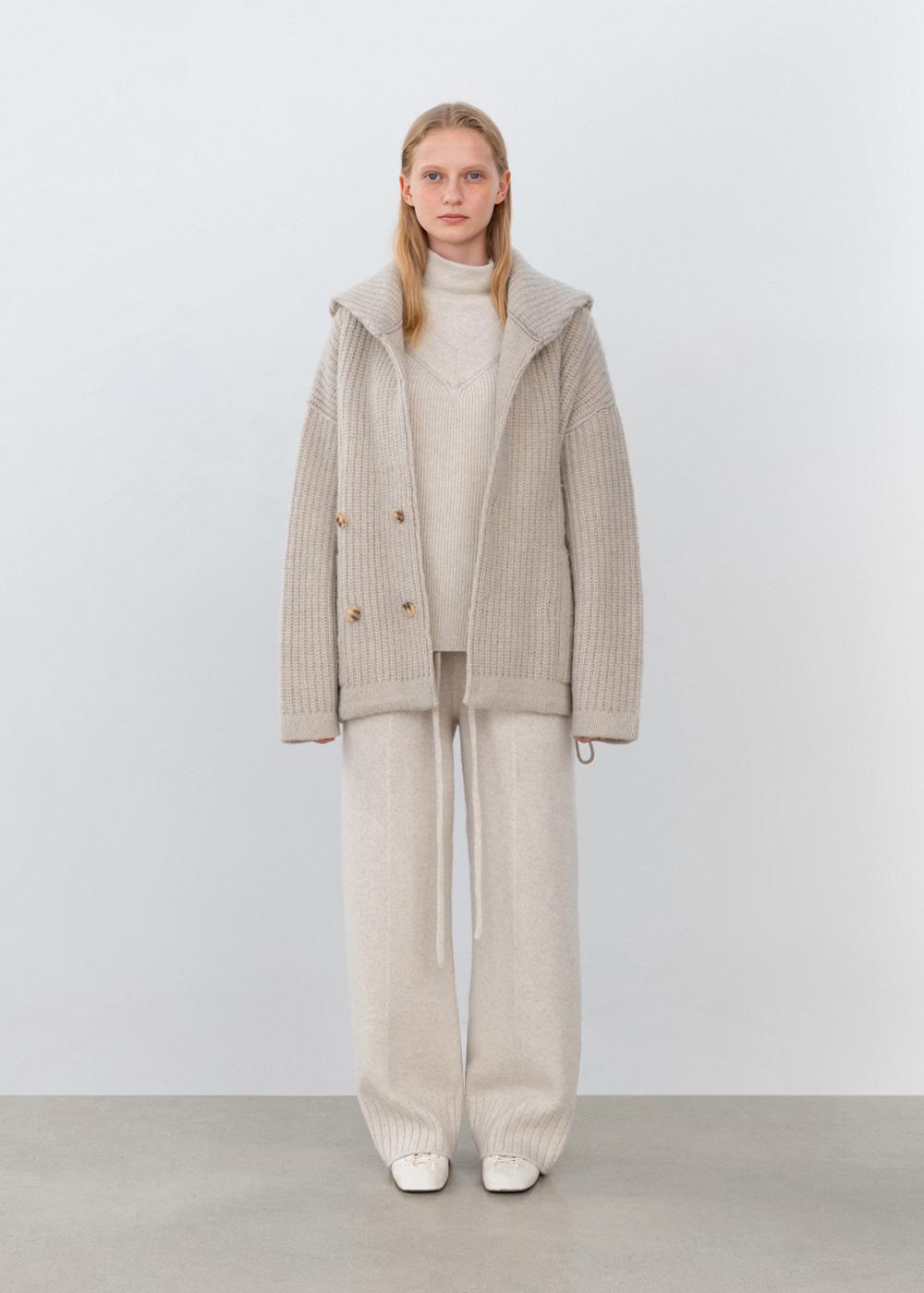 [10/17일 예약배송] Pure shetland wool sailor collared jacket_Lamb