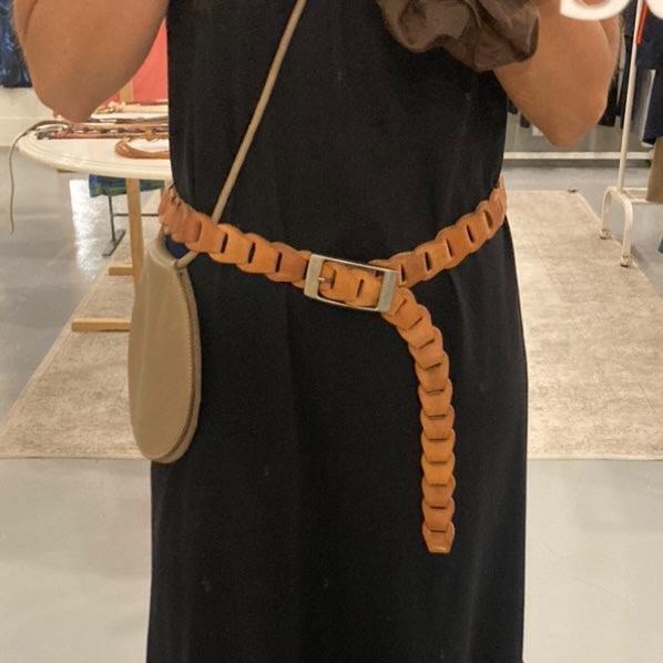 빈티지 레더 벨트