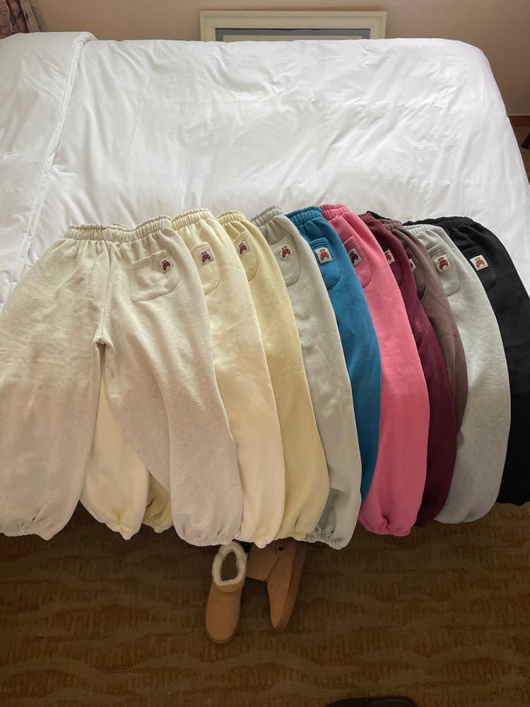 스텔라 베어 와이드 밴딩  조거 팬츠 10col