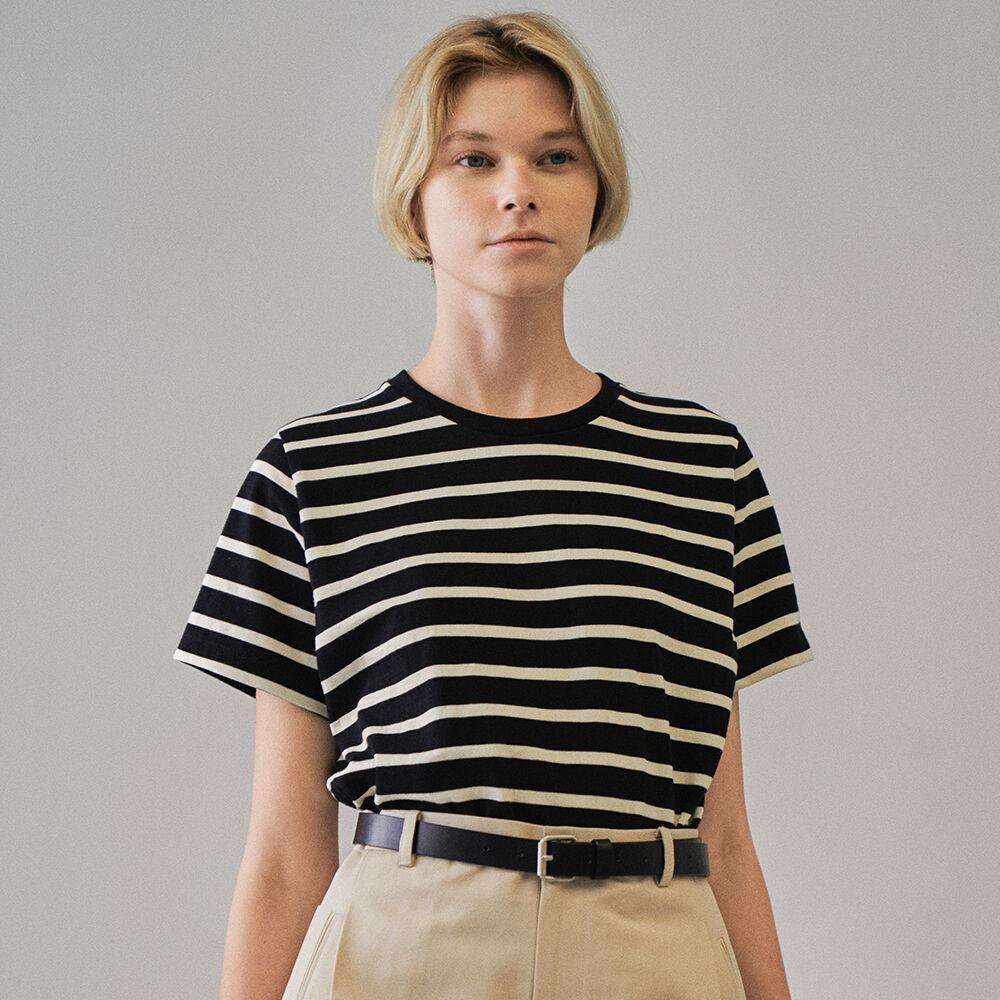 [1차 6/29예약배송] 코튼 스트라이프 티셔츠_4COLOR