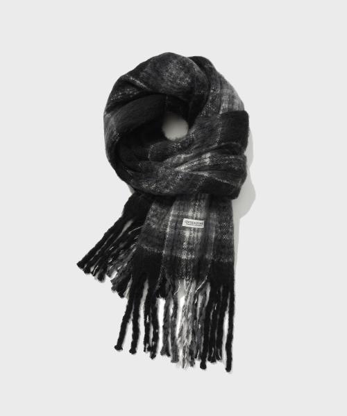 SP 타탄 체크 머플러 블랙