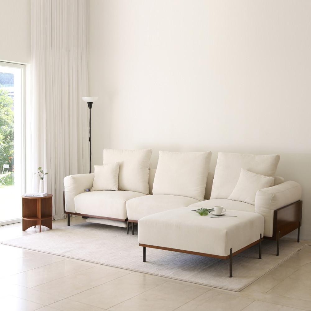 칼리트 4인용 생활발수 패브릭 전동 양방향 리클라이너 소파