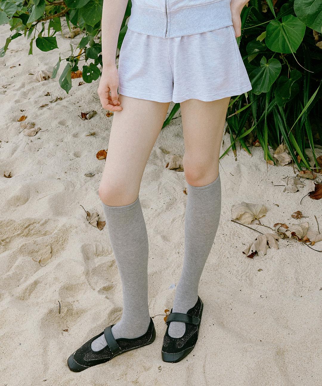 Lian Cotton Shorts ( White Melange )