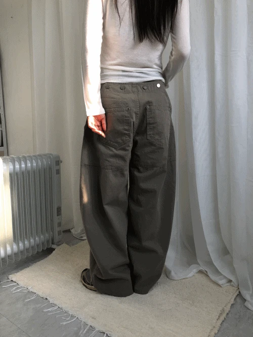 이아 더블 백 팬츠