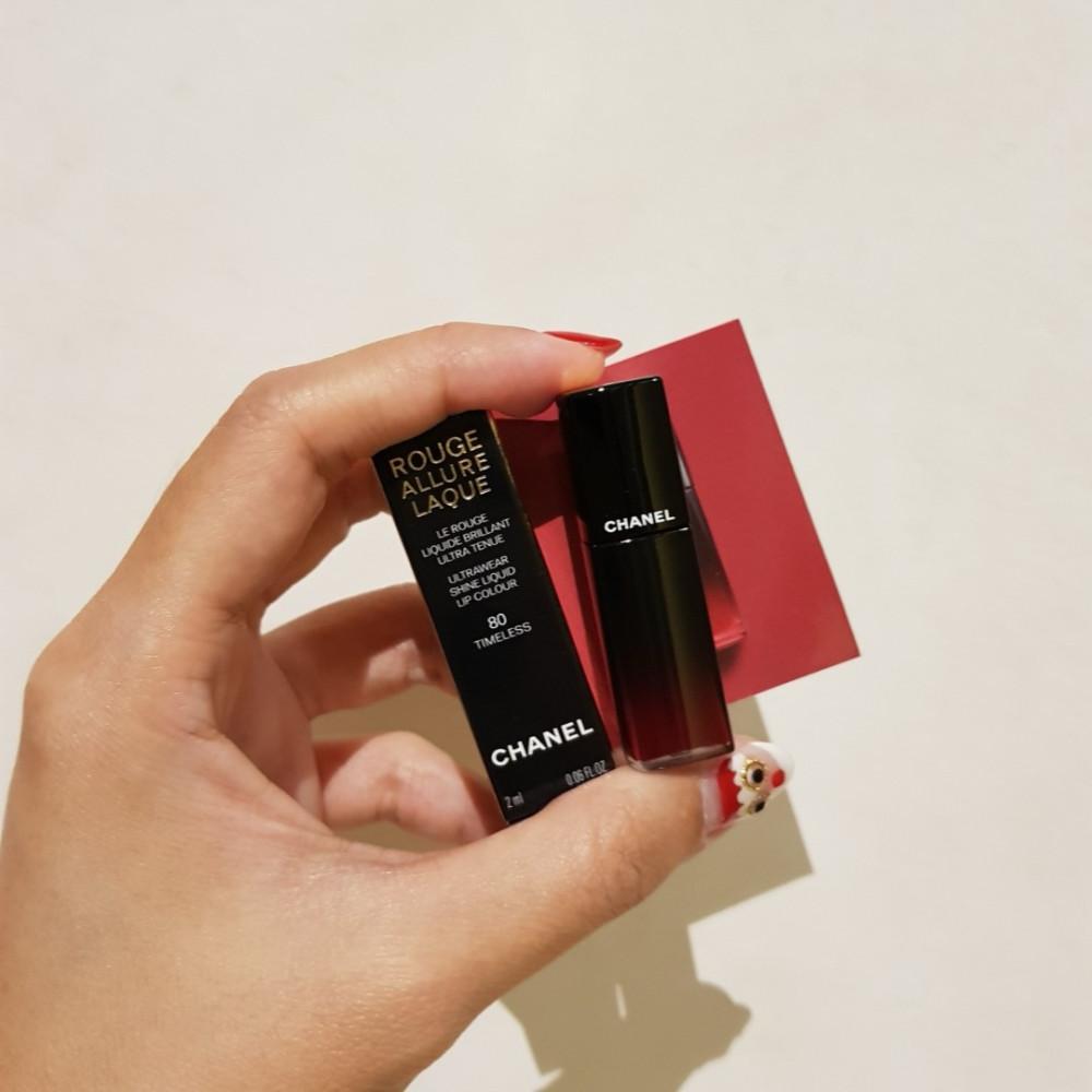 샤넬 루쥬 알뤼르 라끄 80 미니 Timeless(타임리스) 2g +  마스크팩