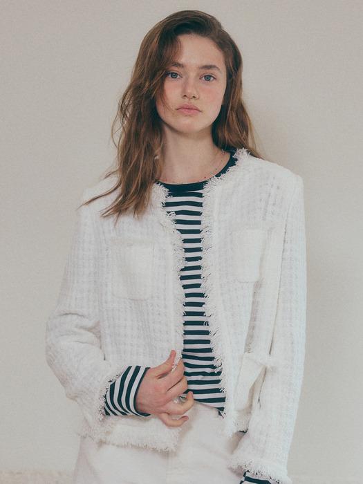 Leger Tweed Jacket - White