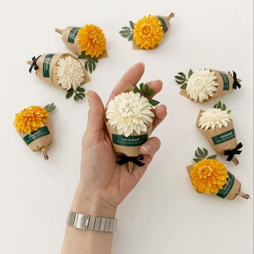 [종이꽃] 국화 납골당 미니어쳐 추모 미니꽃다발