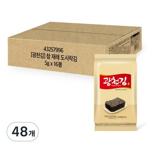 참 도시락김, 5g, 48개 - 도시락김 | 쿠팡