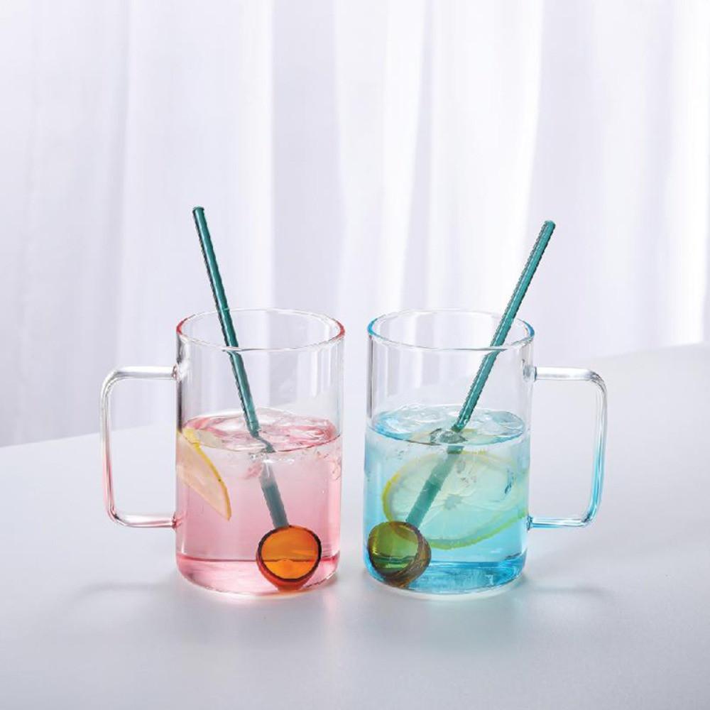 마린 그라데이션 유리 머그 머들러 세트 / 머그2개+머들러2개 set 구성 아이스 커피 음료 맥주 하이볼