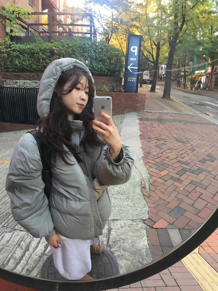 밤 후드 패딩 2color