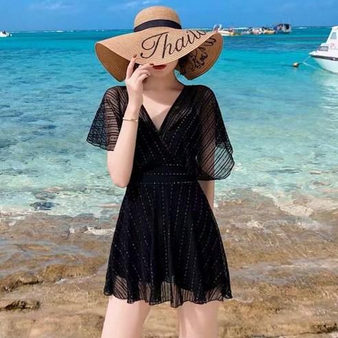 NUNUHANA 여자 여성 체형커버 빅사이즈 원피스 수영복 - 수영복/비키니 | 쿠팡