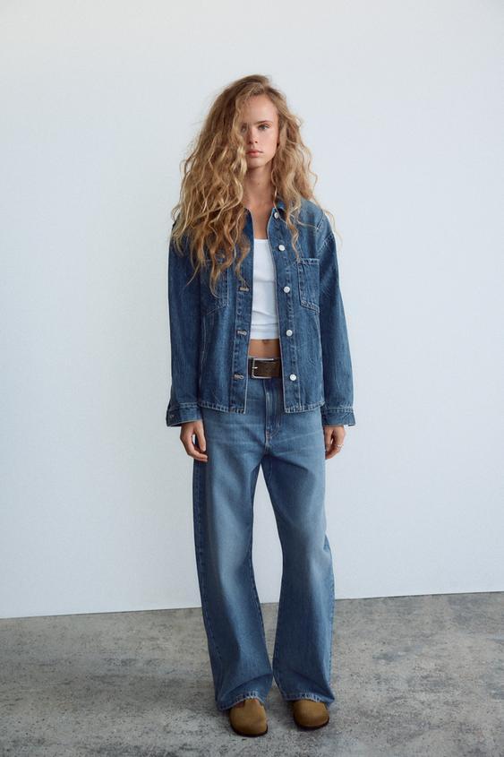 JEANS TRF BAGGY 미드라이즈