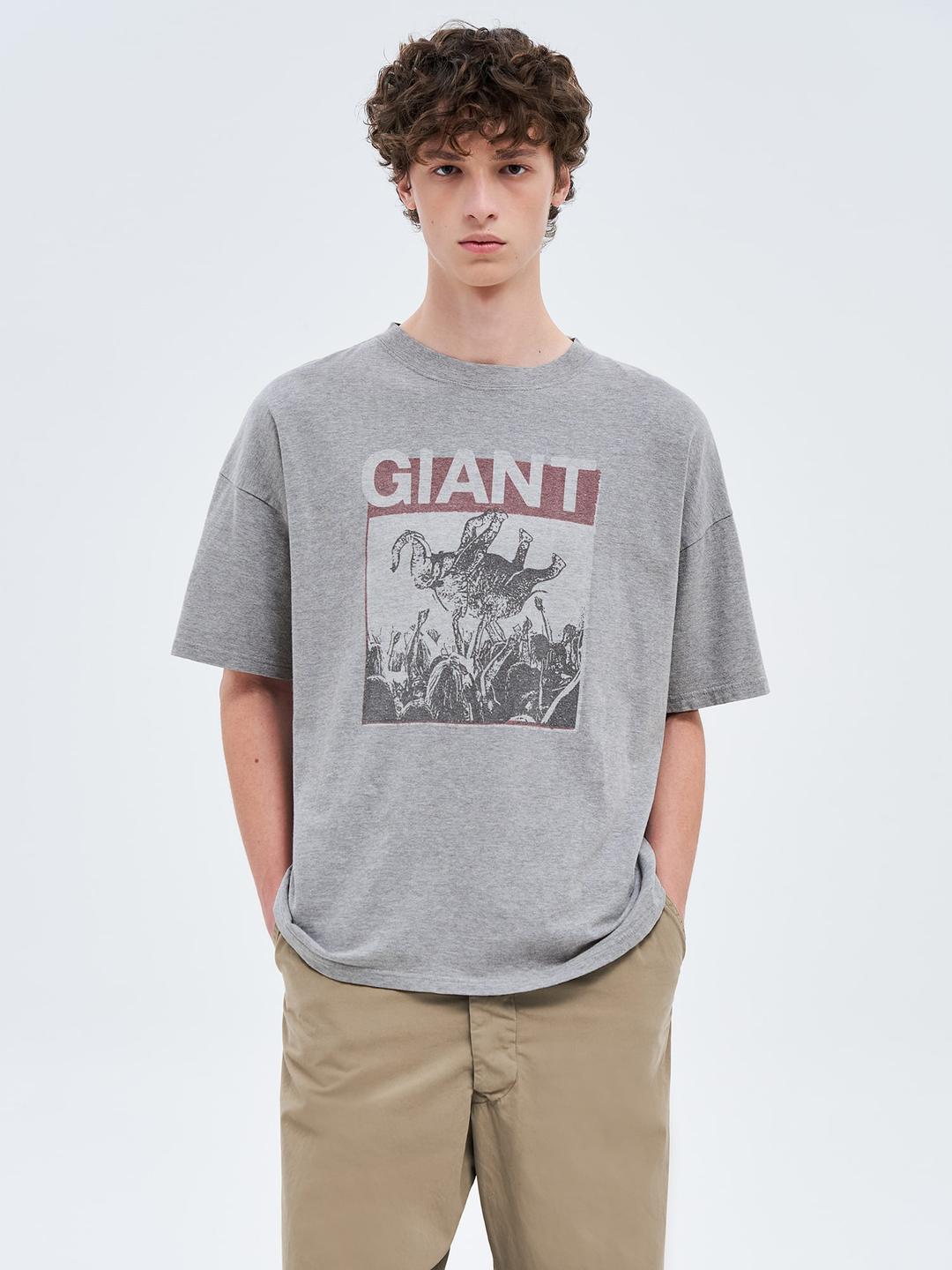 [EXCLUSIVE] Big Size S/S T - Shirts (Giant) - Grey