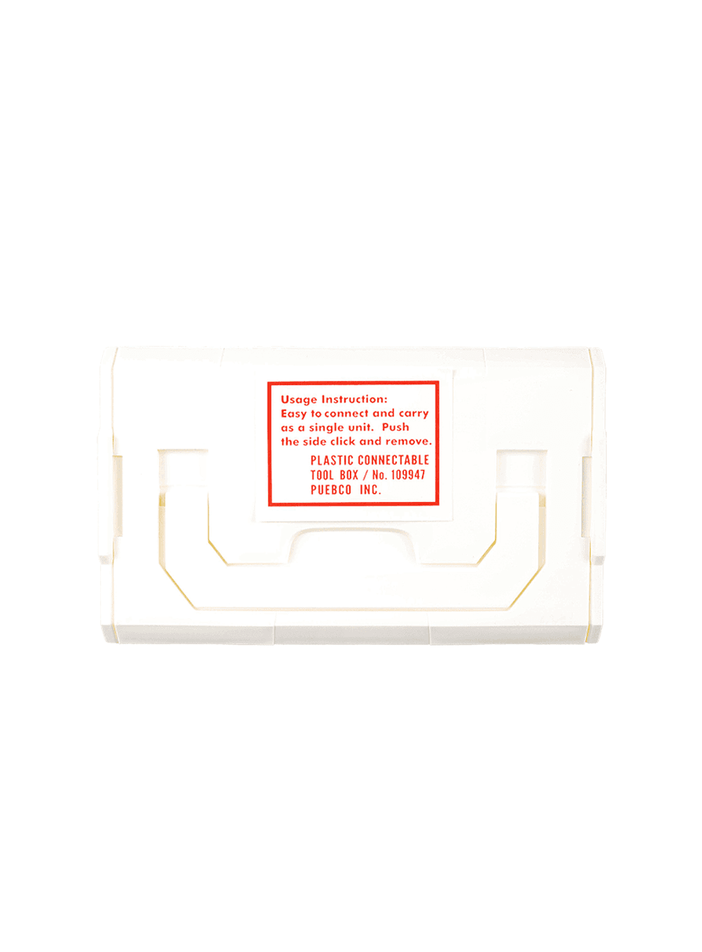 Plastic connectable tool box