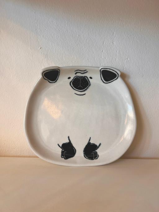 어른 퍼그 접시